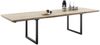 Kulissen-Esstisch >BROOKLYN< in Bianco geölt / Metall - 320x73x100 (BxHxT) Bild 4