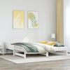 vidaXL Tagesbett Ausziehbar Weiß 90x190 cm Massivholz Kiefer 850909 Bild 4