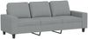 vidaXL 2-tlg. Sofagarnitur Hellgrau Stoff 3201898 Bild 4