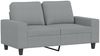 vidaXL 2-tlg. Sofagarnitur Hellgrau Stoff 3201898 Bild 3