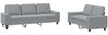 vidaXL 2-tlg. Sofagarnitur Hellgrau Stoff 3201898 Bild 2