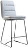 KAWOLA Thekenhocker Vince Thekenstuhl Stoff hellgrau 105 x 58 x 45 cm Bild 3