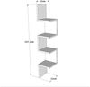 Dmora Regal Pawan, Gestell, Wandregal, Mehrzweckregale, 22x22h117 cm, Eiche Bild 3