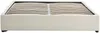 Vente-unique - FIRMEO Lattenrost und Bettrahmen Samt Beige - B 168 cm x H 30 cm x L 211 cm Bild 4