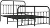 vidaXL Bettgestell mit Kopf- und Fußteil Metall Schwarz 140x200 cm 352597 Bild 3