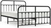 vidaXL Bettgestell mit Kopf- und Fußteil Metall Schwarz 140x200 cm 352597 Bild 2