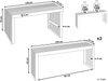 Beliani 'BELLANO' Tisch mit Bank, Akazienholz Heller Holzfarbton, 120x70x70 cm Bild 2