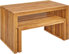 Beliani 'BELLANO' Tisch mit Bank, Akazienholz Heller Holzfarbton, 120x70x70 cm Bild 4