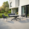 COMO Gartentisch 100x200, Platte: Sintered Stone Beton-Optik, mit Spider Gestell anthrazit Bild 4