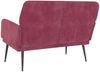 vidaXL Sitzbank Weinrot 108x79x79 cm Samt 351418 Bild 5