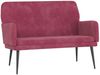 vidaXL Sitzbank Weinrot 108x79x79 cm Samt 351418 Bild 2