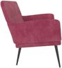vidaXL Sitzbank Weinrot 108x79x79 cm Samt 351418 Bild 4