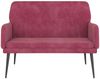 vidaXL Sitzbank Weinrot 108x79x79 cm Samt 351418 Bild 3