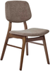Esszimmerstuhl 2er Set ELAINE Bouclé Dunkelbraun Taupe Bild 5