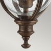 Außenleuchte, Kettenlaterne, Stahl Glas, D 21,6 cm, Bronze Bild 5