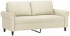 vidaXL 2-tlg. Sofagarnitur mit Kissen Creme Kunstleder 3202161 Bild 4
