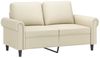 vidaXL 2-tlg. Sofagarnitur mit Kissen Creme Kunstleder 3202161 Bild 3