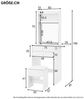 Merax Schminktisch mit Spiegel, LED-Beleuchtung, Einstellbare Helligkeit, (1-St, klappbarer Tischplatte, 2 Schubladen, Hocker) Bild 4