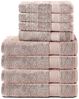 Komfortec Handtuch Set 100% Baumwolle, 4 Badetücher 70x140 und 4 Handtücher 50x100 cm, Frottee (Packung, 8-St), Badehandtuch & XXL Saunatuch, Weich, Towel, Groß Bild 2