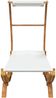 vidaXL Sonnenliege mit Dach 100x190x134 cm Bugholz Massiv Creme 313943 Bild 3