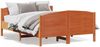 vidaXL Massivholzbett ohne Matratze Wachsbraun 120x190 cm Kiefernholz 3216187 Bild 2