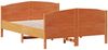 vidaXL Massivholzbett ohne Matratze Wachsbraun 120x190 cm Kiefernholz 3216187 Bild 3