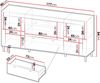 Kommode Mossa 2D1S MO07 mit Kamin (Farbe: Cashmere / Cashmere + Eiche Whisky) Bild 4