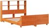 vidaXL Massivholzbett ohne Matratze Wachsbraun 140x190 cm Kiefernholz 3323703 Bild 3