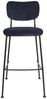 Barhocker BENSON DARK BLUE von ZUIVER mit trendigen Cordstoff Bild 3