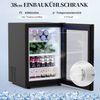 BROTTAR Weinschrank mit Kühlschrank, LED-Beleuchtung und Bewegungsmelder (1-St) mit 9 Weinregalen, 2 Glashaltern, Schubladen und Sichttüren Bild 4