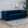 Bronx71 Samt Sofa Memphis 2,5-Sitzer dunkelblau Bild 3