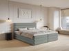 Selsey 'Alegre' Boxspringbett mit Bettkasten, grau, 160x200 cm Bild 2