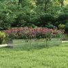 Hochbeet für Garten OSKAR Silber 240x80x45cm Verzinkter Stahl Hochbeet Metall Gartenbeet Kräuterbeet Blumenbeet Beet hoch Frühbeet für Garten Gemüsebeet Bild 3