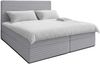 AX LIVING Hellgrau Bett Sevdayla Boxspringbett mit Bettkasten 140x200 Bild 2