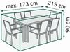 TrendLine Schutzhülle Basic Sitzgruppe 173x215x90 cm Abdeckung Gartenmöbel Hülle Bild 3