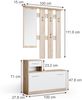 Garderobe Billy Sonoma/Weiß 100 x 111.6 cm Vicco Bild 2