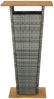 vidaXL Bartisch Grau 60x60x110 cm Poly Rattan und Massivholz Akazie 313464 Bild 3