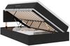 vidaXL Aufbewahrungsbett mit Matratze Schwarz 120 x 200 cm Samt 3370691 Bild 2