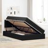 vidaXL Aufbewahrungsbett mit Matratze Schwarz 120 x 200 cm Samt 3370691 Bild 4