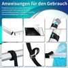 100-600cm Pool Aufrollvorrichtung Aufroller Stange Poolabdeckung Solarfolie Bild 4