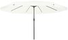 Garten-Sonnenschirm, Terrassenschirm Sand 394 x 394 x 248 cm Polyester und Stahl Bild 3