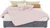 Modern Minimalist Bed Frame, 160x200 cm, Grey, Dutch Velvet Fabric, Low-Profile Base, Modern Style Bedroom Furniture. Excludes Gas Lift, Headboard, and Mattress. Bild 2