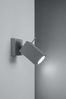 Wandleuchte, Grau, Beweglicher Spot, L 15 cm Bild 4