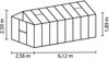 Vitavia Gewächshaus "Zeus 15700", aluminium eloxiert, 15,7 m²,3 mm ESG, 10 mm HKP Bild 2