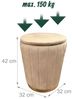 Hocker aus Samt mit Stauraum 10051828_411 Bild 4