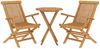 vidaXL 3-tlg. Garten-Essgruppe Massivholz Teak 3087191 Bild 3