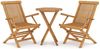 vidaXL 3-tlg. Garten-Essgruppe Massivholz Teak 3087191 Bild 2