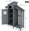 Flieks Garten-Geräteschrank, BxT: 124x53 cm, Gartenschrank mit 2 Einlegeböden Bild 2