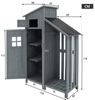 Flieks Garten-Geräteschrank, BxT: 124x53 cm, Gartenschrank mit 2 Einlegeböden Bild 4