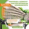 KESSER® 'Holly' Ampelschirm ohne LED Solar, inkl. Ständer, Abdeckung & Windsicherung mit Kurbel, Aluminium beige, Ø 350 cm Bild 5